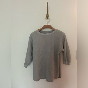 Uniqlo 3/4 sleeve waffle shirt